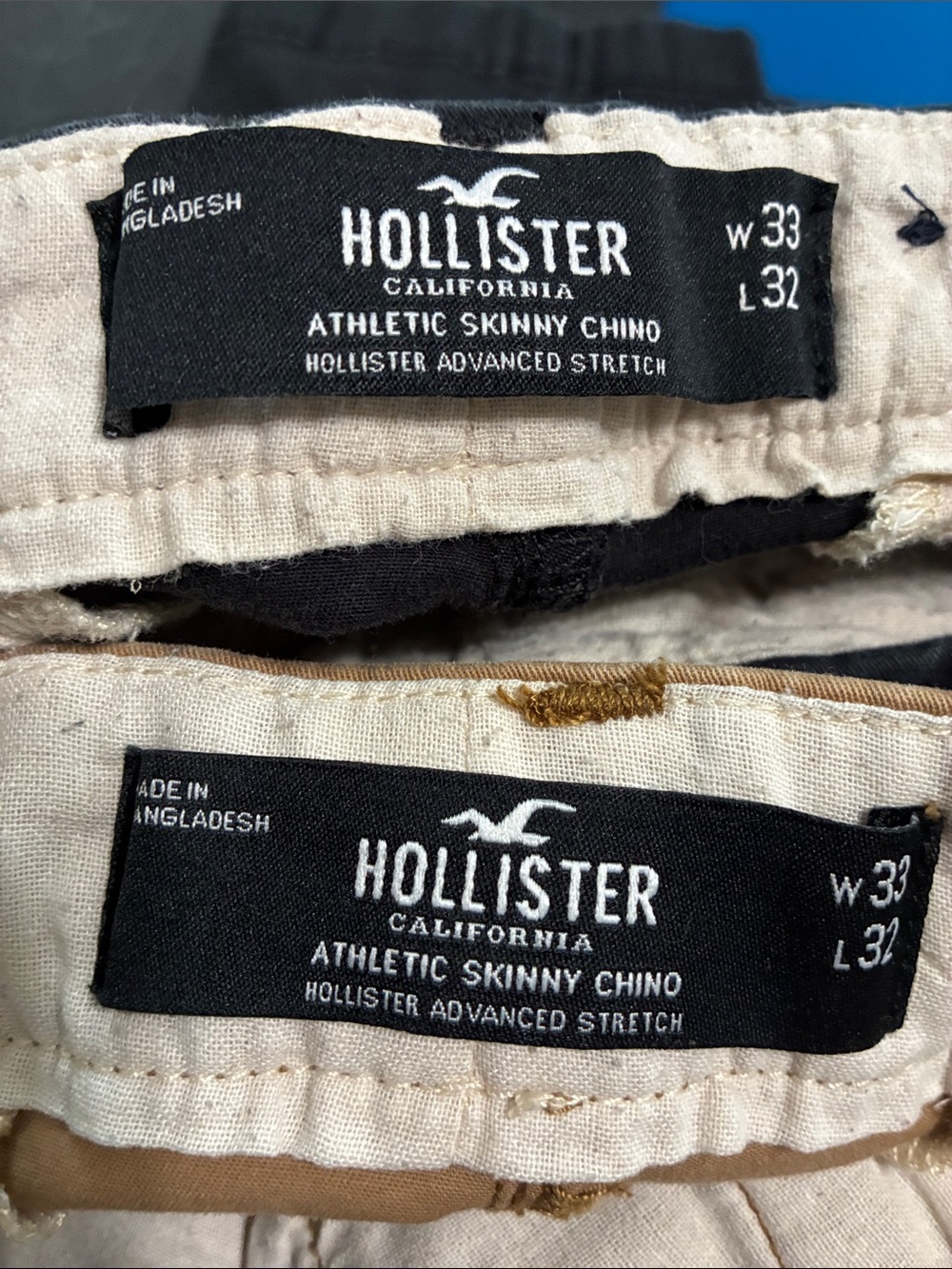 Hollister -ATHLETIC SKINNY CHINOS (select your color) - Picture 12 of 12